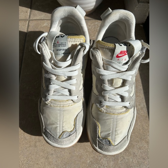 Nike Air Jordan MA2 Inspire Sneakers Cream Gray Peach Women’s 8.5 - Picture 13 of 15